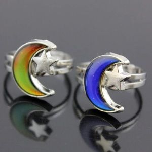 moon & star mood ring (metal)